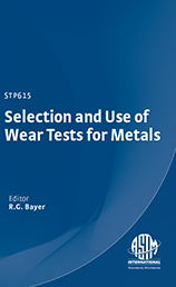 Book cover for Selection and Use of Wear Tests for Metals