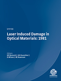 Book cover for Laser Induced Damage in Optical Materials: 1981