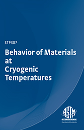 Book cover for Behavior of Materials at Cryogenic Temperatures