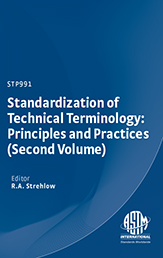 Book cover for Standardization of Technical Terminology: Principles and Practices (Second Volume)