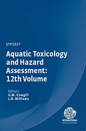 Book cover for Aquatic Toxicology and Hazard Assessment: 12th Volume