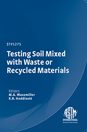 Book cover for Testing Soil Mixed with Waste or Recycled Materials