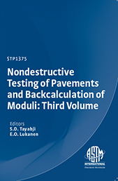 Book cover for Nondestructive Testing of Pavements and Backcalculation of Moduli: Third Volume