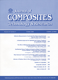 Journal of Composites Technology & Research Cover Image for Volume 25, Issue 4